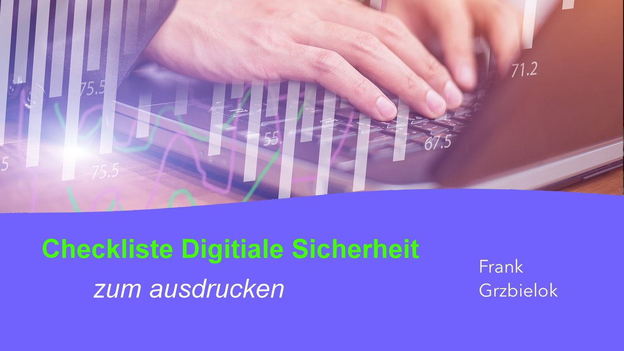 Checkliste Digitale Sicherheit